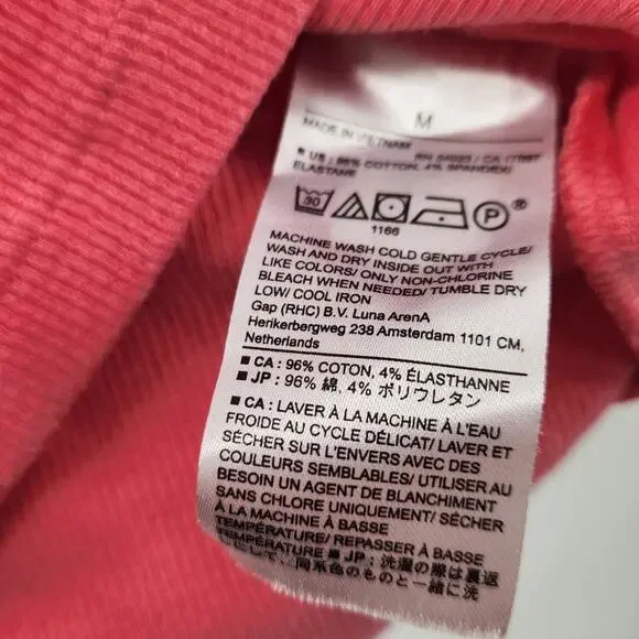 BANANA REPUBLIC Pink Ribbed Sleeveless Cropped Tank Top Womens Size Medium M - Picture 4 of 4